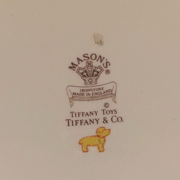 Tiffany & Co. Vintage Tiffany Toys Porcelain Cereal Bowl Mason's Ironstone - Picture 3 of 3